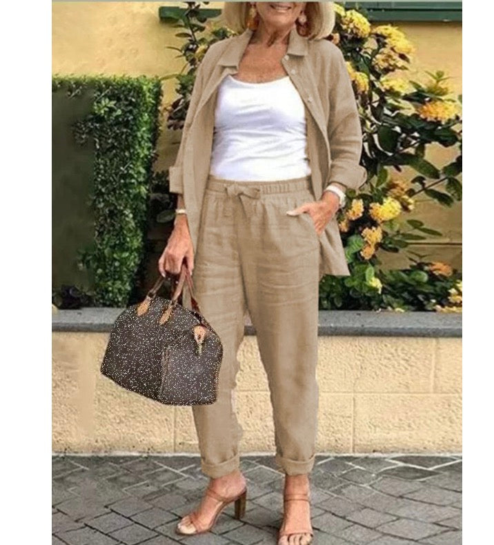 Conjunto com Botão Maria