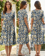 Vestido Midi Estampado Gláucia