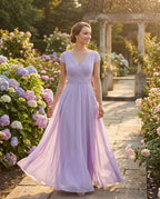 Vestido Longo de Chiffon Lis