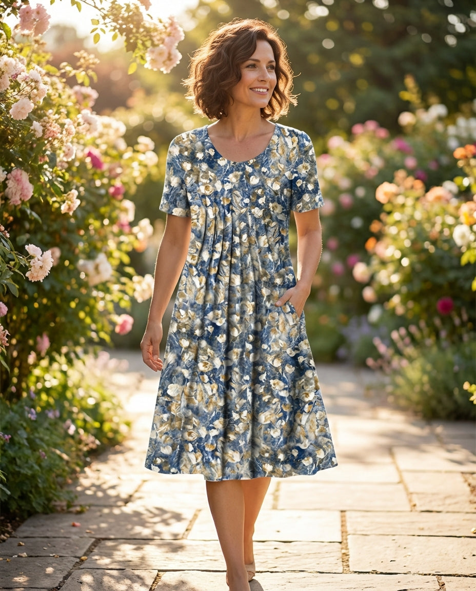 Vestido Midi Estampado Gláucia