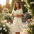 Vestido Midi Estampado Adrienne