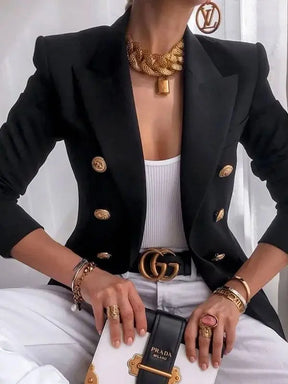 Blazer Feminino Alfaiataria Taiz - Preto-3XG - HumArraso