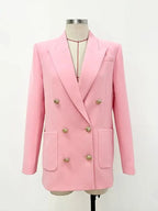 Blazer Feminino Longo com Bolsos - Amanda