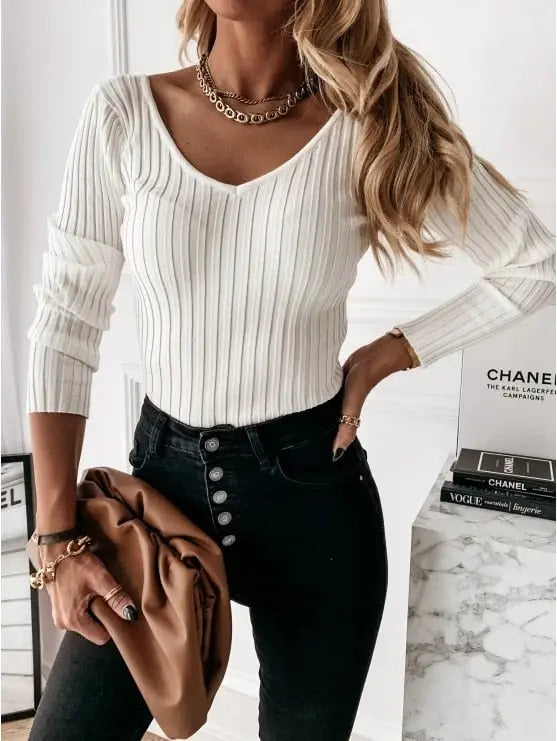 Camisa Elegante Manga Comprida Sexy  HumArraso