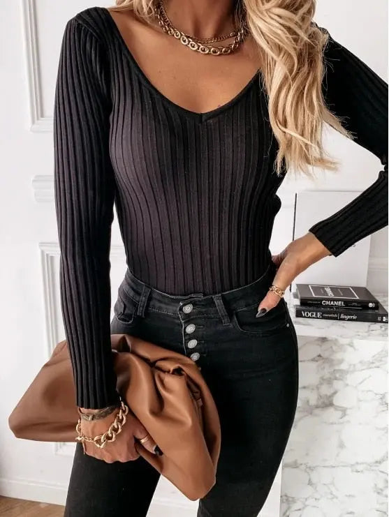 Camisa Elegante Manga Comprida Sexy  HumArraso