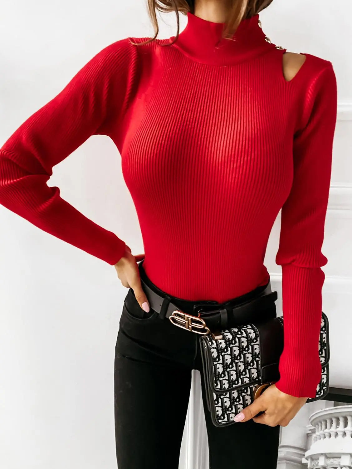 Camisa Elegante Manga Comprida Sexy  HumArraso