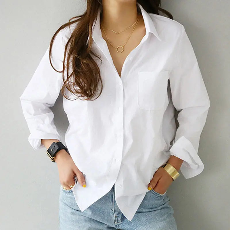 Camisa Feminina Manga Longa Casual Social  HumArraso