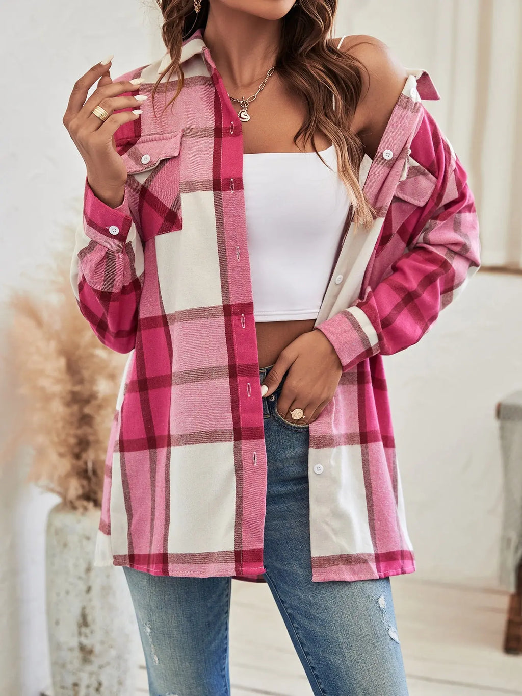 Camisa Feminina Premium Xadrez - Luna