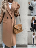 Casaco Feminino Longo De Lã Leticia -  - HumArraso