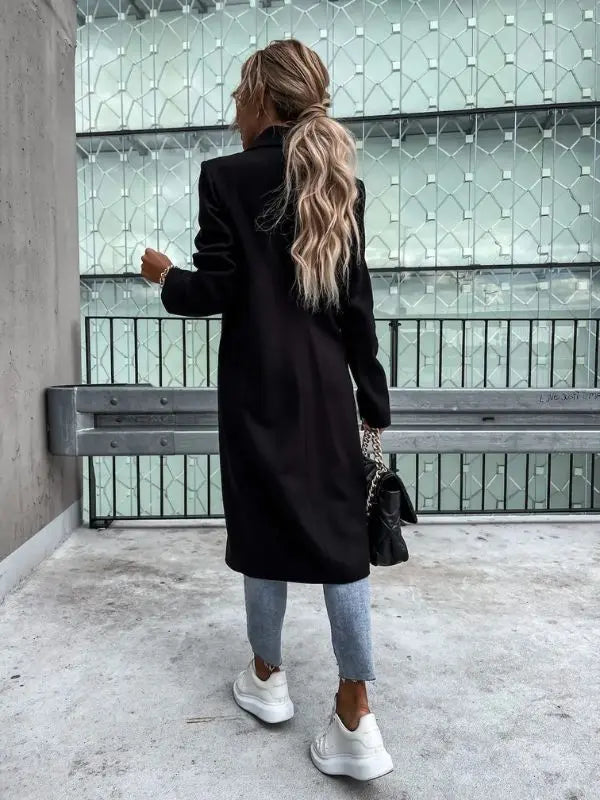 Casaco Feminino Longo De Lã Leticia -  - HumArraso