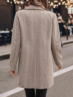 Casaco Feminino de Tweed com Lapela Elegante – Sônia
