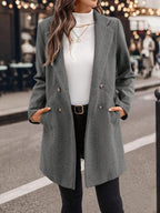 Casaco Feminino de Tweed com Lapela Elegante – Sônia