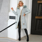 Casaco Longo Feminino Luxo Gisele AzulXG HumArraso