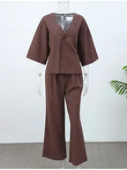 Conjunto Camisa e Calça Pantalona Mirela