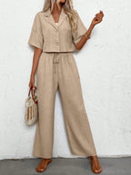 Conjunto de Linho Casual
