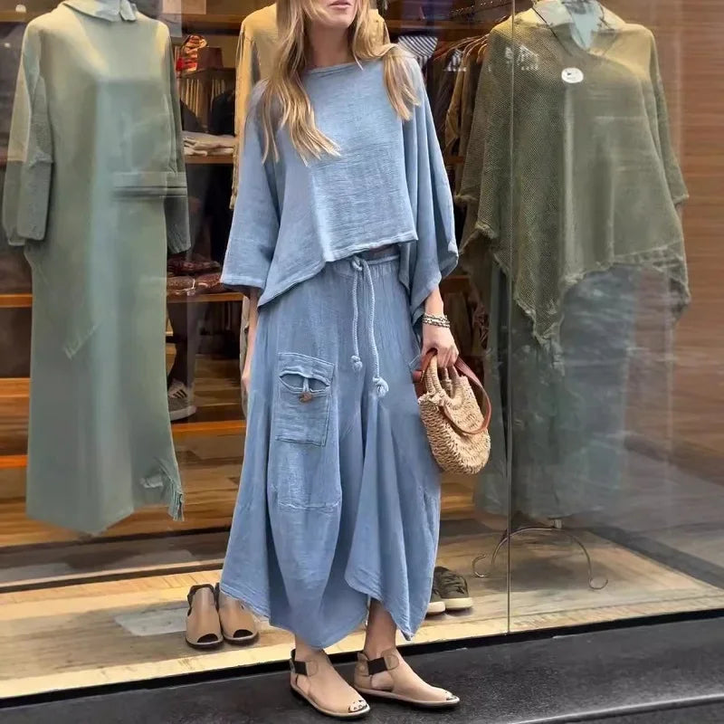 Conjunto Feminino em Linho Vintage - Lorena