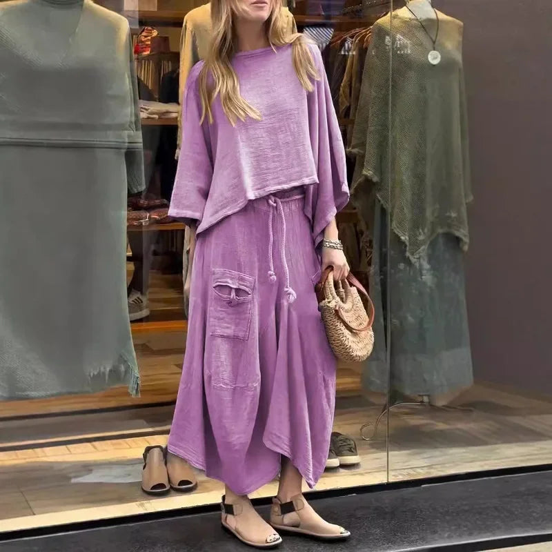 Conjunto Feminino em Linho Vintage - Lorena