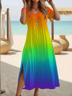 Vestido Longo Estampa Borboleta Marisol
