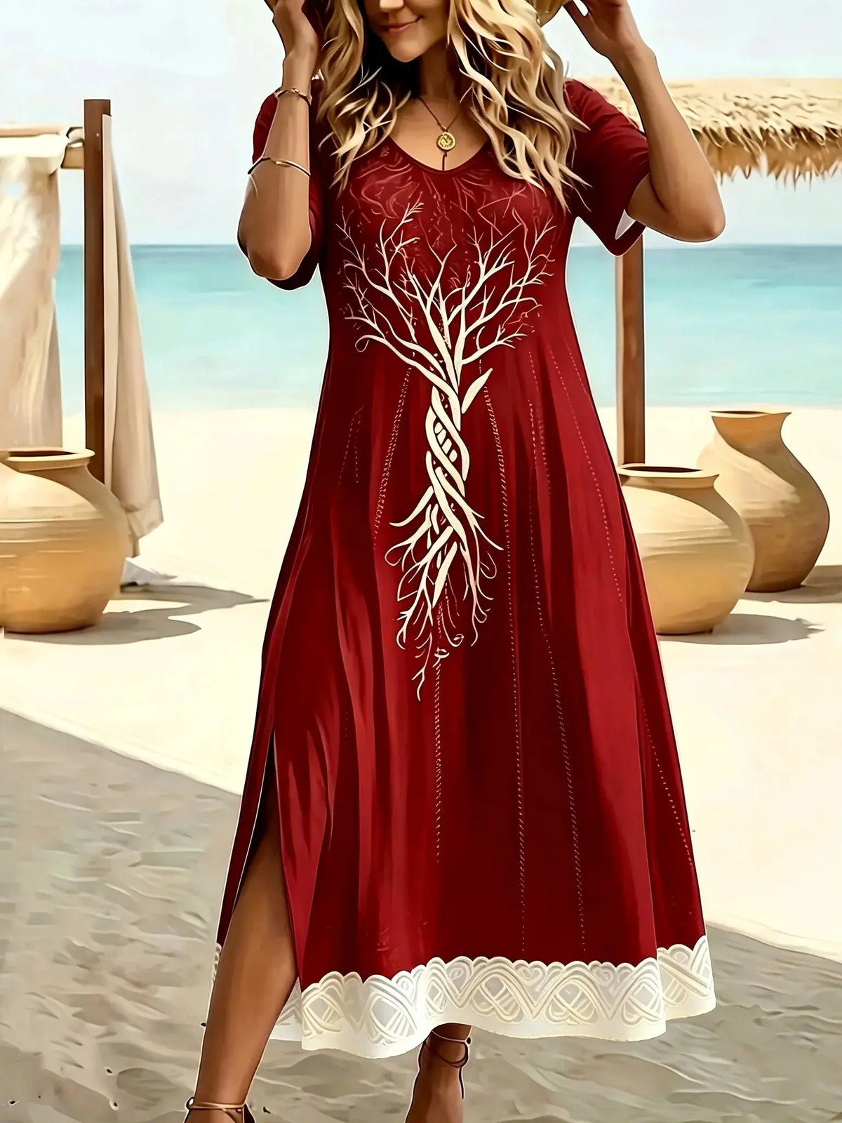 Vestido Longo Estampa Borboleta Marisol