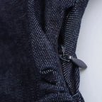 Vestido Longo com Botão e Zíper de Lado