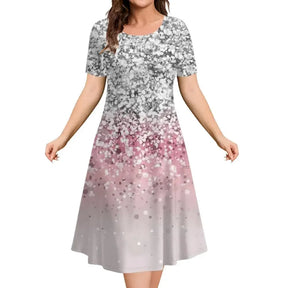 Vestido Midi Estampado Fabienne