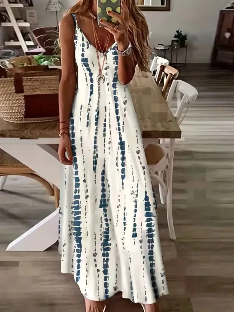 Vestido Longo Estampado Calíe
