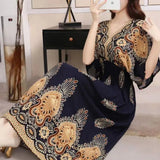Paisley Dourado e Marinho