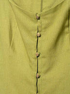 Vestido Longo com Gola Quadrada Lunara