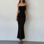 Vestido Longo Casual com Alça Elora
