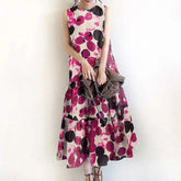Vestido Longo Estampado Amara
