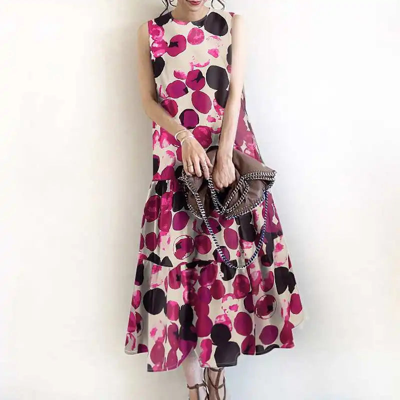 Vestido Longo Estampado Amara