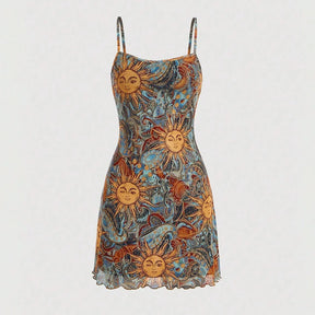 Vestido Curto Estampado Valory