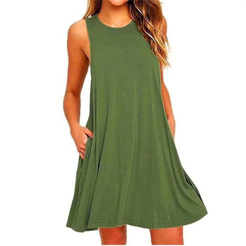 Vestido Curto Casual Safira