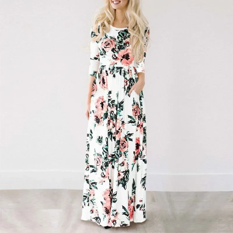 Vestido Longo Estampado Natane