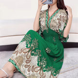 Paisley Verde e Branco