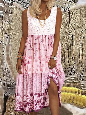 Vestido Midi Estampado Carina