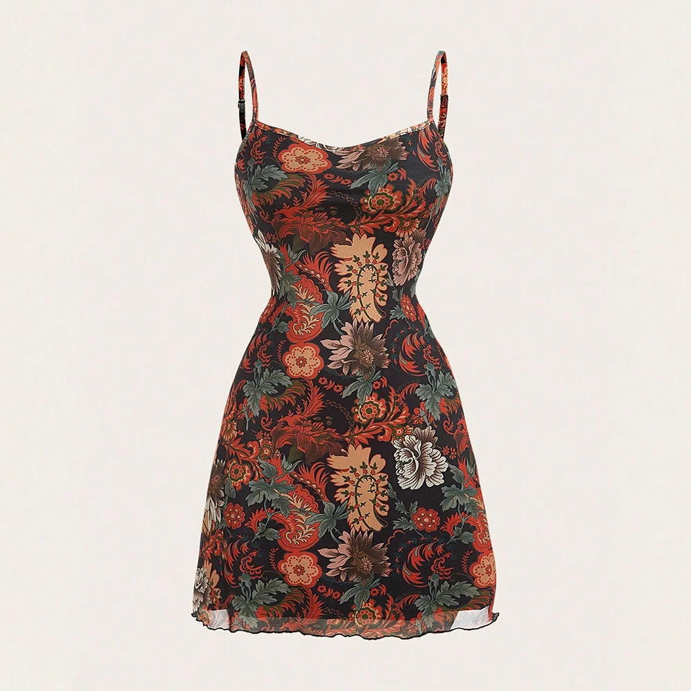 Vestido Curto Estampado Valory