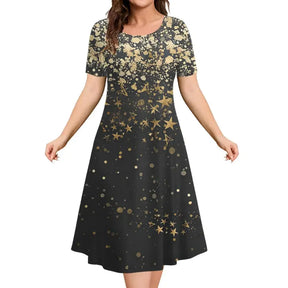 Vestido Midi Estampado Fabienne