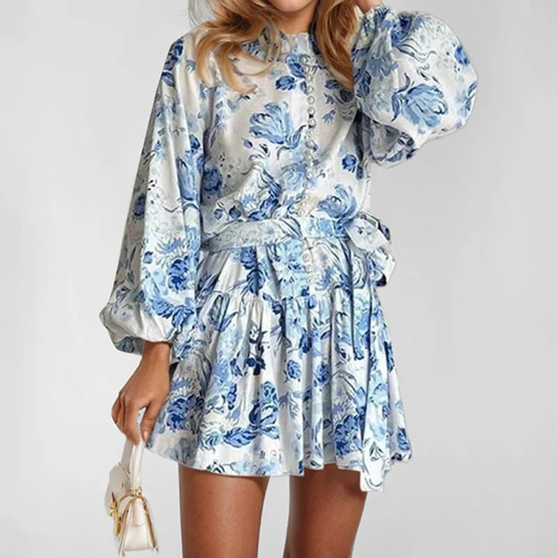 Vestido Curto Estampado Dalynne