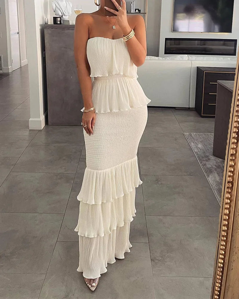 Vestido Longo Sem Mangas Charlotte