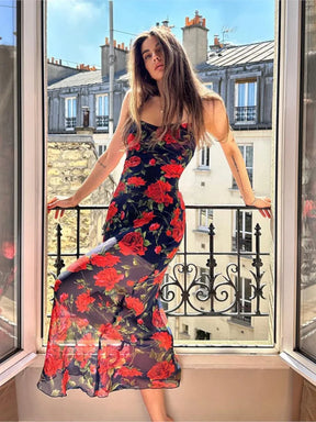 Vestido Longo Estampado Melina