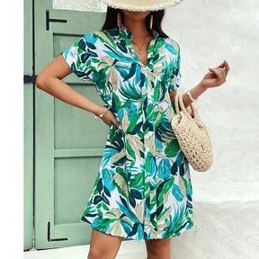 Vestido Curto Estampado Floral Clarice