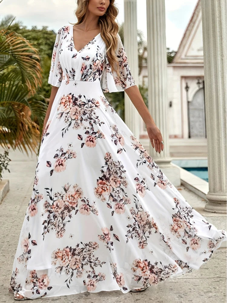 Vestido Longo Estampado Améllie