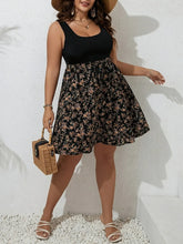 Vestido com Saia Estampada Plus Size