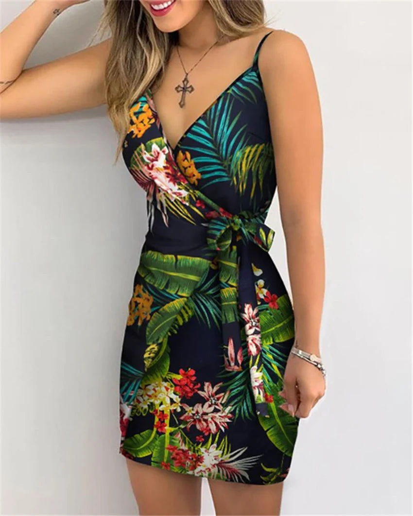 Vestido Curto Estampado Calandra