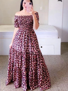 Vestido Longo Estampado Odette