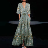 Vestido Longo Estampado Késia