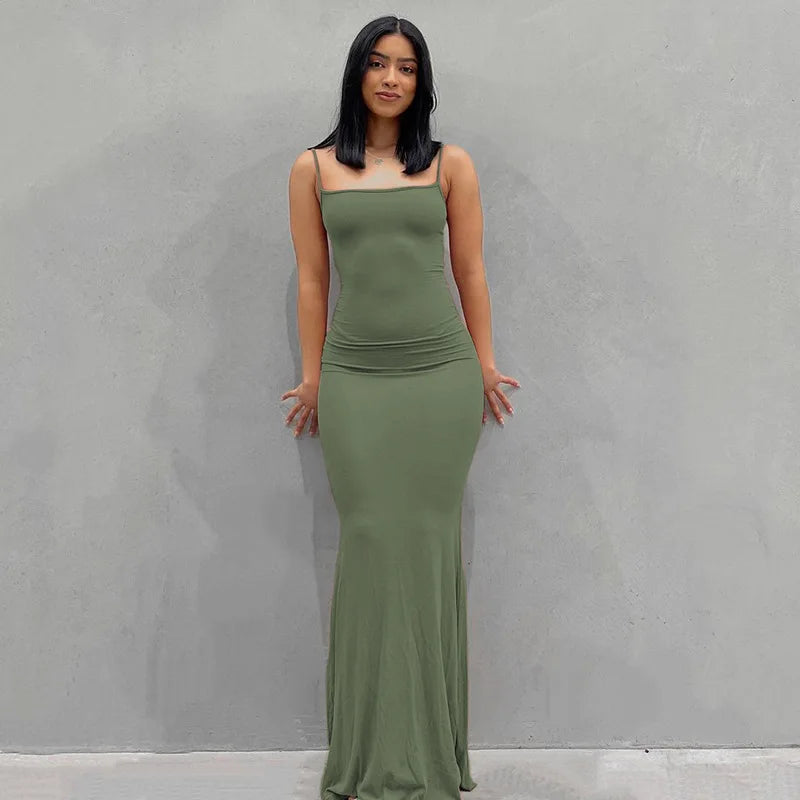 Vestido Longo Sem Mangas Ophira