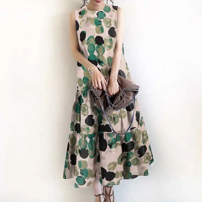 Vestido Longo Estampado Amara