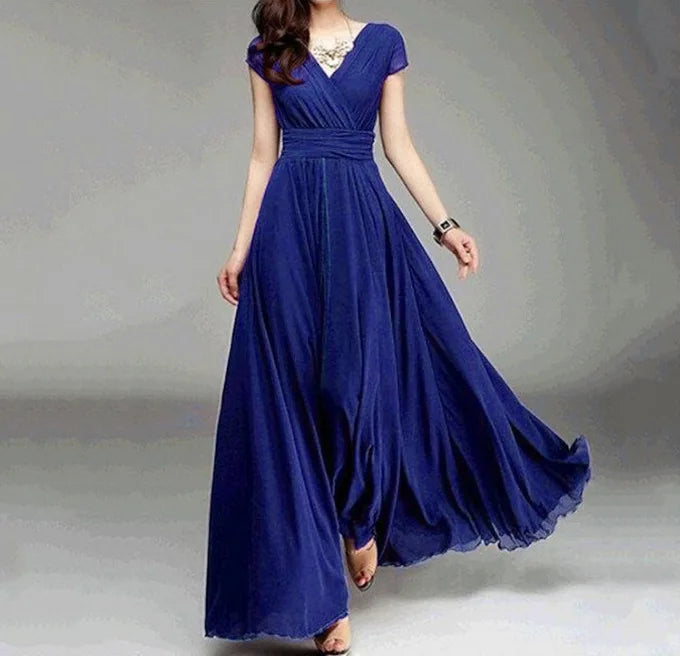 Vestido Longo de Chiffon Lis